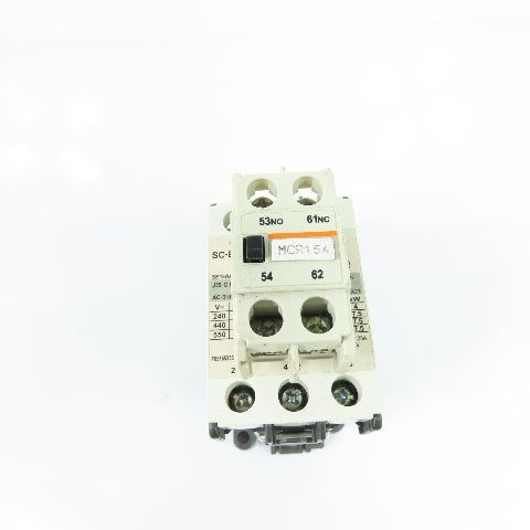 Fuji Electric SC-E04 Magnetic Contactor 110/120V Coil 25A 600V 3Ph W/ SZ-A11/T