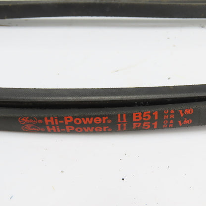 Gates B51 Hi-Power II V-Belt 21/32" x 54" Lot of 3