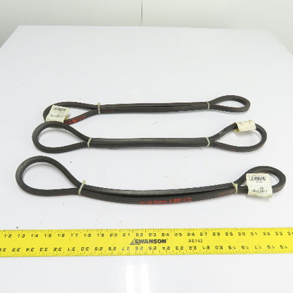 Gates B51 Hi-Power II V-Belt 21/32" x 54" Lot of 3