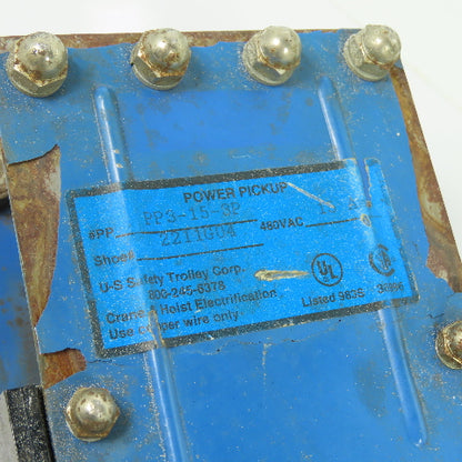 U-S Safety Trolley Corp. PP3-15-3P Power Pickup Trolley 480VAC 15A