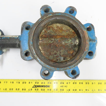 Watts 6" Lug Style Butterfly Valve EPDM Seat DI Disc 416 Stem