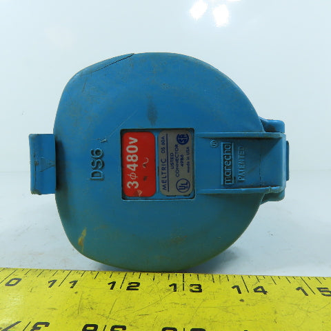 Meltric DS60A Switch Rated Inlet Female Plug 60A 480V 3Ph 20HP