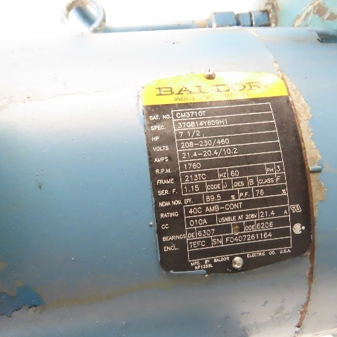 Motion Industries MI147022A 15-Gallon Hydraulic Power Unit 7.5 HP 230/460V 5GPM
