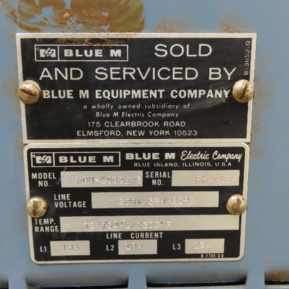 Blue M POM-5580E-3 Laboratory Convection Oven 208V 3Ph 704-1300°F