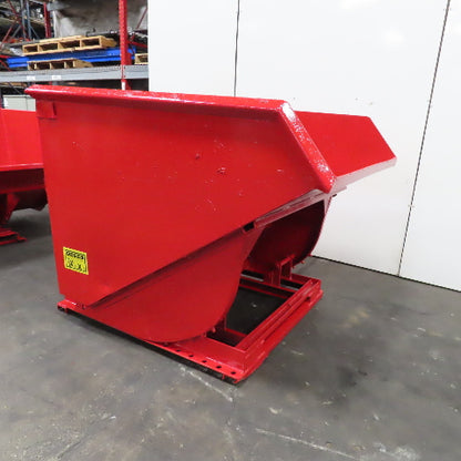 Galbreath H-250 2.5 Cubic Yard Self Dumping Trash Scrap Hopper 6000#
