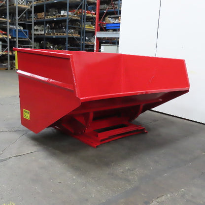 Wright 5 Cubic Yard Self Dumping Trash Scrap Hopper 96" x 63" x 42" ID