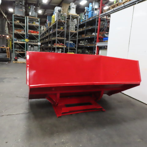 Wright 5 Cubic Yard Self Dumping Trash Scrap Hopper 96" x 63" x 42" ID