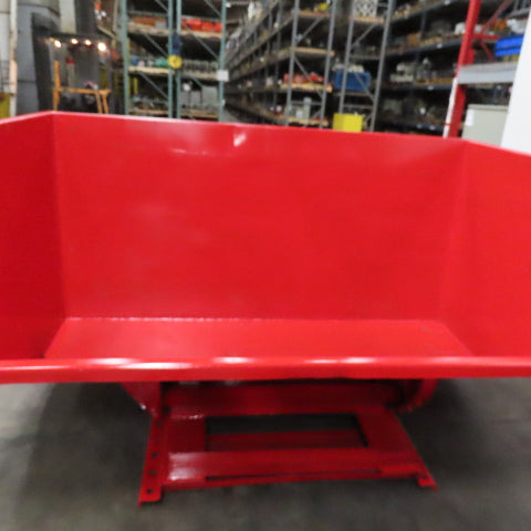 Wright 5 Cubic Yard Self Dumping Trash Scrap Hopper 96" x 63" x 42" ID