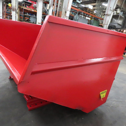 Wright 5 Cubic Yard Self Dumping Trash Scrap Hopper 96" x 63" x 42" ID