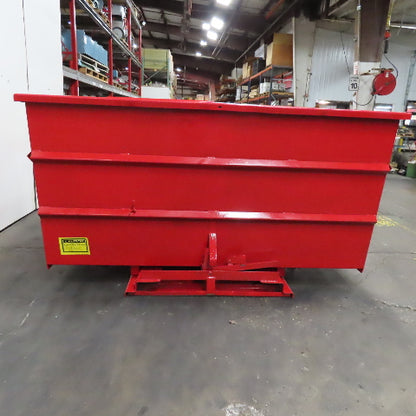 Wright 5 Cubic Yard Self Dumping Trash Scrap Hopper 96" x 63" x 42" ID