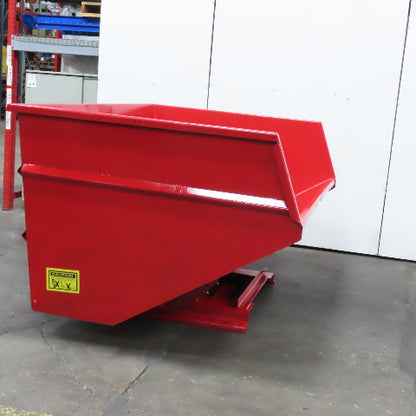Wright 5 Cubic Yard Self Dumping Trash Scrap Hopper 96" x 63" x 42" ID