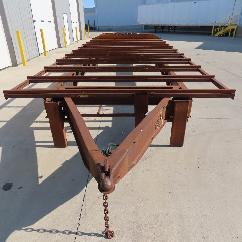102" x 28' Long 6000# LCI Two Axle Bare Trailer Chassis 10,000Lbs GTW 2.5" Ball