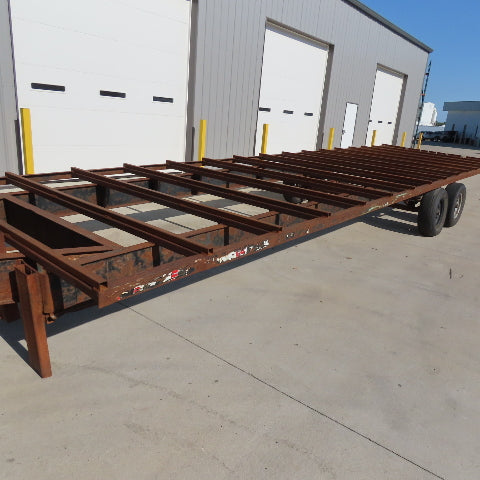 102" x 28' Long 6000# LCI Two Axle Bare Trailer Chassis 10,000Lbs GTW 2.5" Ball