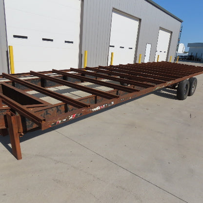 102" x 28' Long 6000# LCI Two Axle Bare Trailer Chassis 10,000Lbs GTW 2.5" Ball