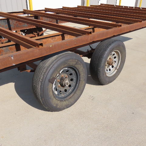 102" x 28' Long 6000# LCI Two Axle Bare Trailer Chassis 10,000Lbs GTW 2.5" Ball