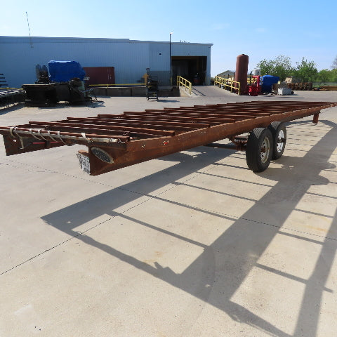 102" x 28' Long 6000# LCI Two Axle Bare Trailer Chassis 10,000Lbs GTW 2.5" Ball