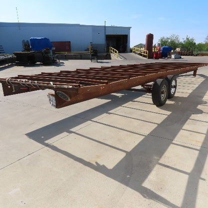 102" x 28' Long 6000# LCI Two Axle Bare Trailer Chassis 10,000Lbs GTW 2.5" Ball