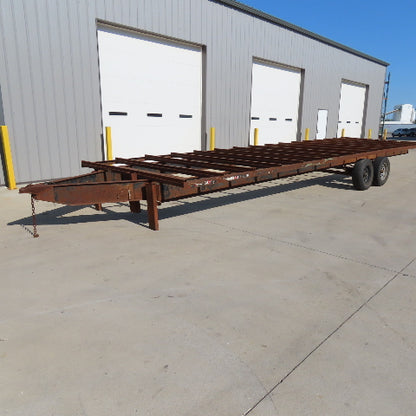 102" x 28' Long 6000# LCI Two Axle Bare Trailer Chassis 10,000Lbs GTW 2.5" Ball