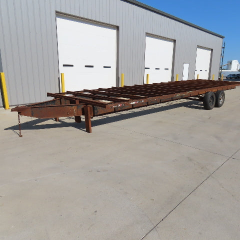 102" x 28' Long 6000# LCI Two Axle Bare Trailer Chassis 10,000Lbs GTW 2.5" Ball