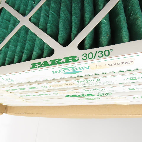 Camfil Farr 30/30 Pleated Air Filters MERV 8 20-1/2x27x2" Lot of 6