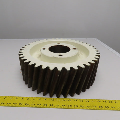 Paper Mill Dryer Drive Gear Right Hand Helical Gear 17-1/2" x 6" W 41T