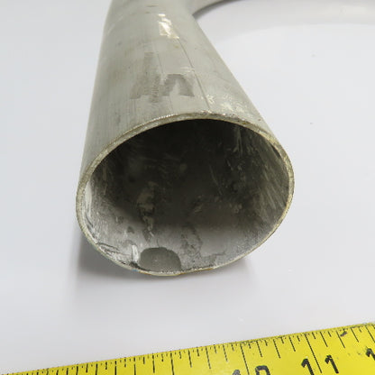 2.8" ID 90° Stainless Steel Elbow Exhaust Tube