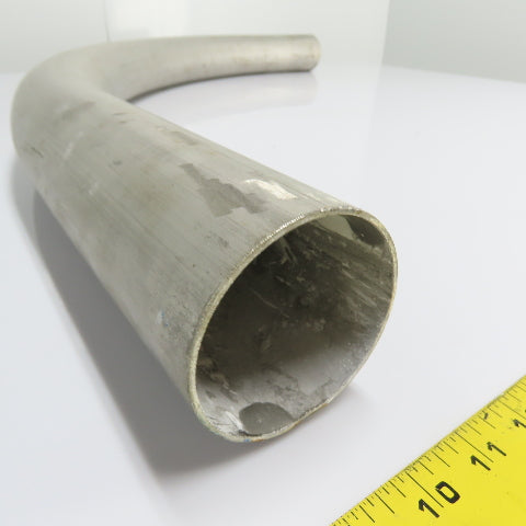 2.8" ID 90° Stainless Steel Elbow Exhaust Tube