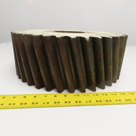 Paper Mill Dryer Drive Gear Left Hand Helical Gear 16-1/2" x 6" W 39T