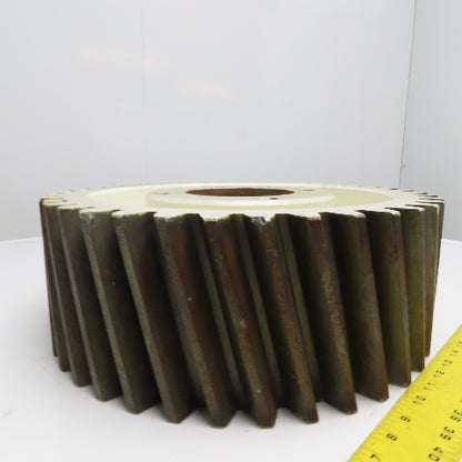 Paper Mill Dryer Drive Gear Left Hand Helical Gear 16-1/2" x 6" W 39T