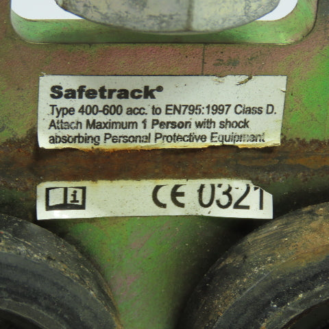 Metreel Safetrack Type 400-600 Fall Arrest Rigid Rail Rotating Trolley Lot of 4