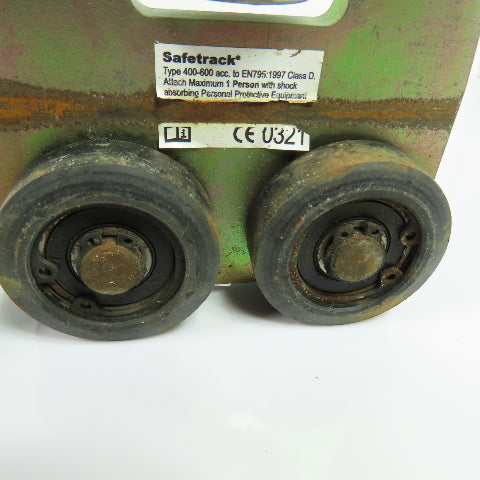 Metreel Safetrack Type 400-600 Fall Arrest Rigid Rail Rotating Trolley Lot of 4