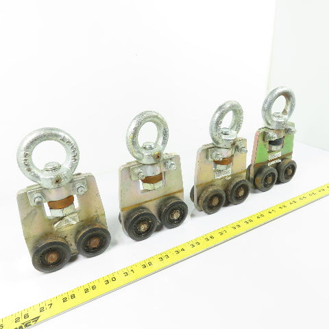 Metreel Safetrack Type 400-600 Fall Arrest Rigid Rail Rotating Trolley Lot of 4