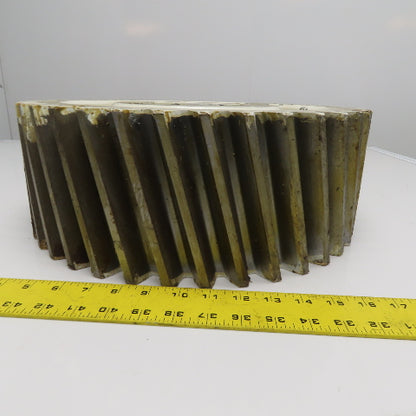 Paper Mill Dryer Drive Gear Right Hand Helical Gear 16-1/2" x 6" W 39T