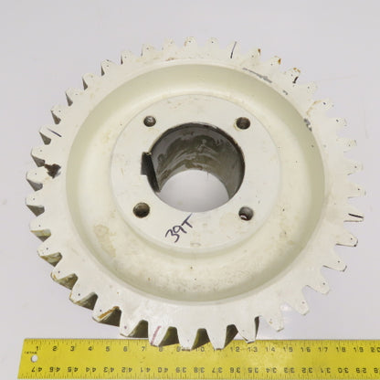 Paper Mill Dryer Drive Gear Right Hand Helical Gear 16-1/2" x 6" W 39T