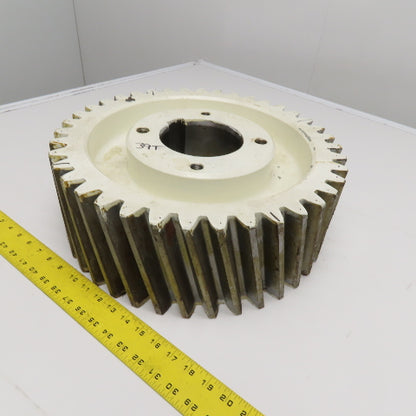 Paper Mill Dryer Drive Gear Right Hand Helical Gear 16-1/2" x 6" W 39T