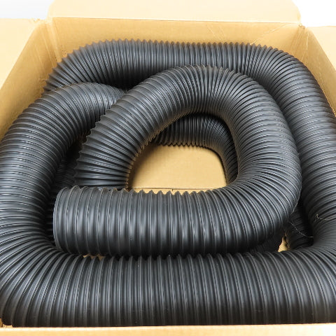 8731040000 T-7 4" Medium Weight Black Thermoplastic Rubber Hose 25'