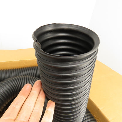 8731040000 T-7 4" Medium Weight Black Thermoplastic Rubber Hose 25'