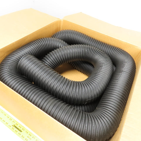 8731040000 T-7 4" Medium Weight Black Thermoplastic Rubber Hose 25'
