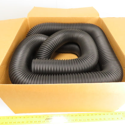 8731040000 T-7 4" Medium Weight Black Thermoplastic Rubber Hose 25'