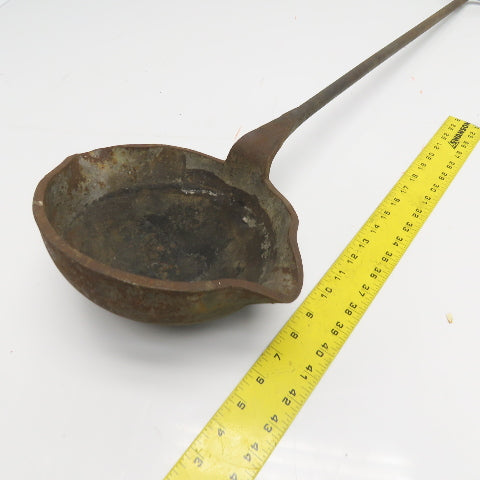 7" Antique Metal Casting Ladle 39" OAL