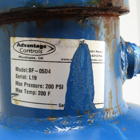 Advantage Controls BF-05D4 Chemical Bypass Feeder Dome Bottom 5 Gallon 200 PSI