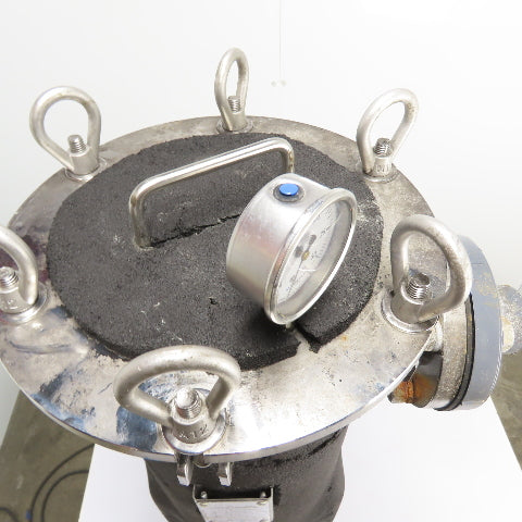 PRM BFHBFH2 7-1/16" x 32" 304 Stainless Steel Bag Filter Housing 150PSI 2"In/Out