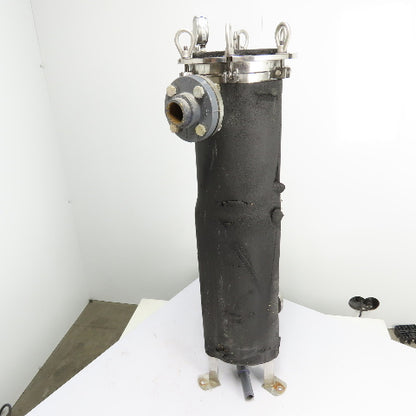 PRM BFHBFH2 7-1/16" x 32" 304 Stainless Steel Bag Filter Housing 150PSI 2"In/Out