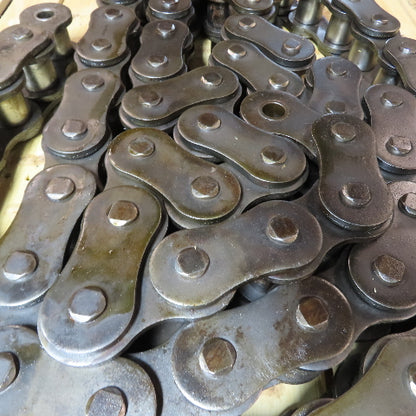 AL240 Heavy Duty Single Strand Riveted Roller Chain 3" Pitch 19' Long