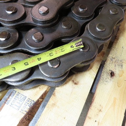 AL240 Heavy Duty Single Strand Riveted Roller Chain 3" Pitch 19' Long