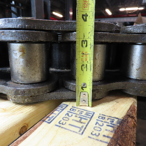 AL240 Heavy Duty Single Strand Riveted Roller Chain 3" Pitch 19' Long