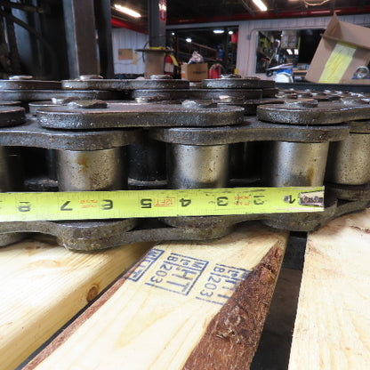 AL240 Heavy Duty Single Strand Riveted Roller Chain 3" Pitch 19' Long