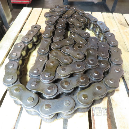 AL240 Heavy Duty Single Strand Riveted Roller Chain 3" Pitch 19' Long