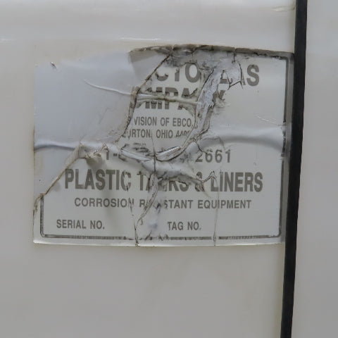 Norwesco 500 Gallon Vertical Non Corrosive Poly Chemical Storage Tank