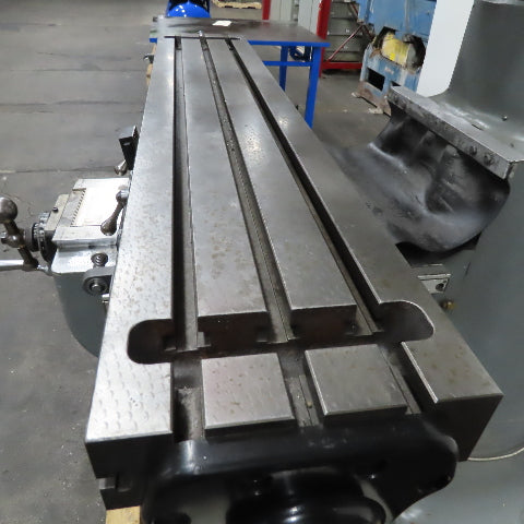 Bridgeport 9" x 48" Knee Milling Machine X-Y DRO Maxi Torque Power Draw Bar